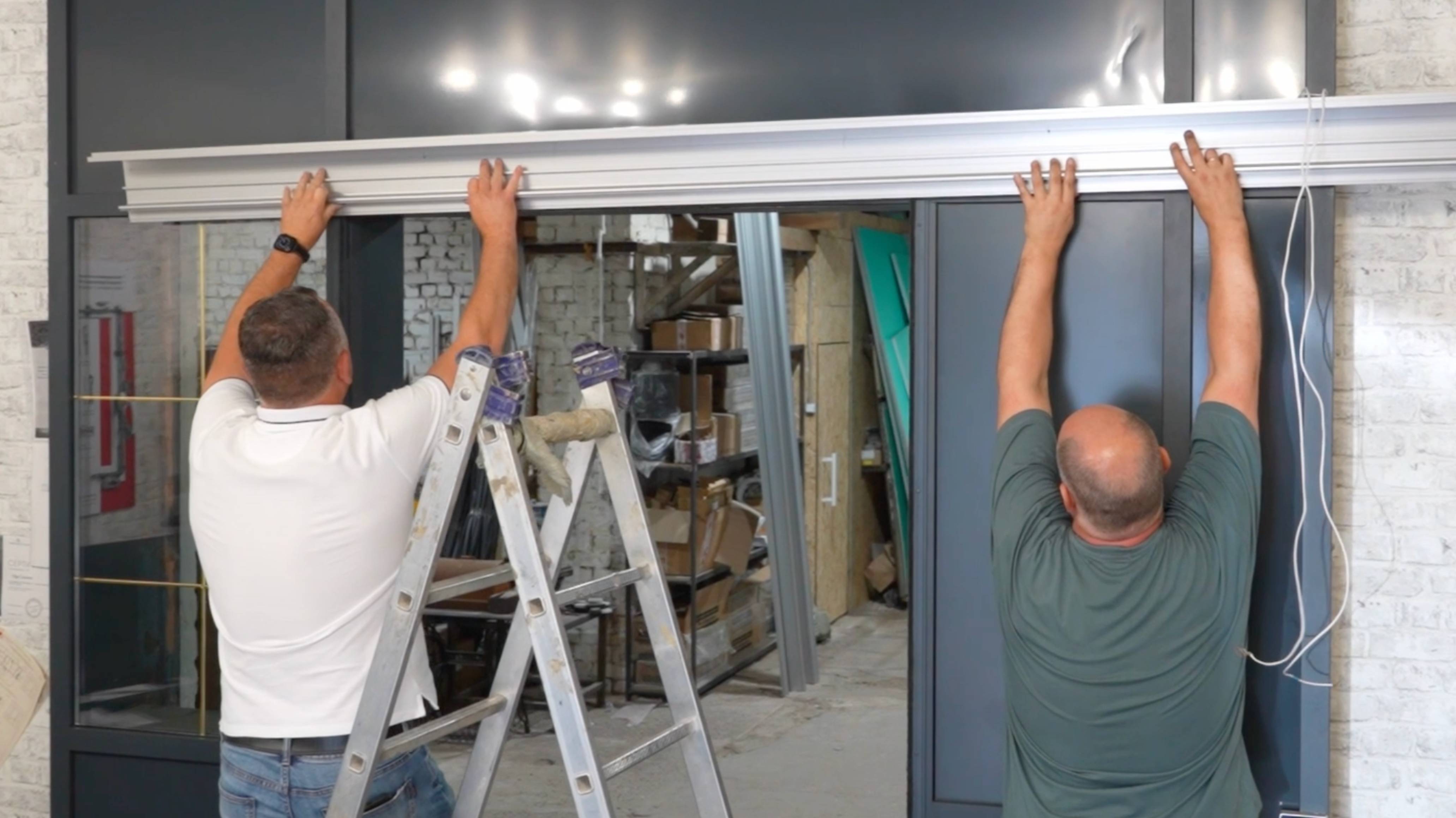 Монтаж автоматической двери FUJI — полный пошаговый процесс