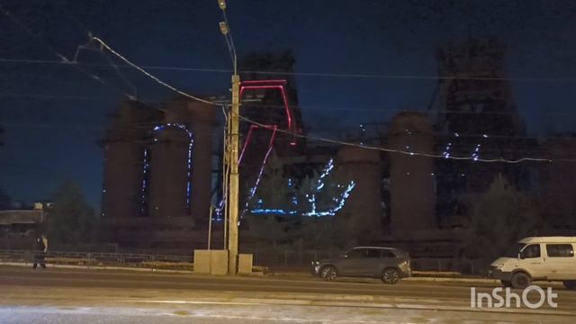 Нижний Тагил ,новое световое шоу на старом Демидовском заводе..