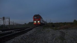 Тепловоз ТЭП70БС-188 с поездом «Калина красная»
