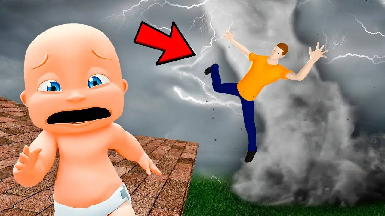 РЕБЕНОК ВЫЗЫВАЛ ТОРНАДО И ПАПА УЛЕТЕЛ смотреть онлайн