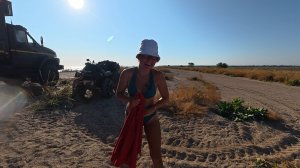 14-й день на Камышеватской косе в автодоме Урал. Закончились запасы воды, выручил местный Женя.