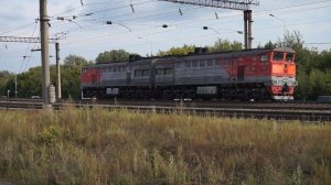 Тепловоз 2ТЭ10У-0460. Резервом. Звук 10Д100.