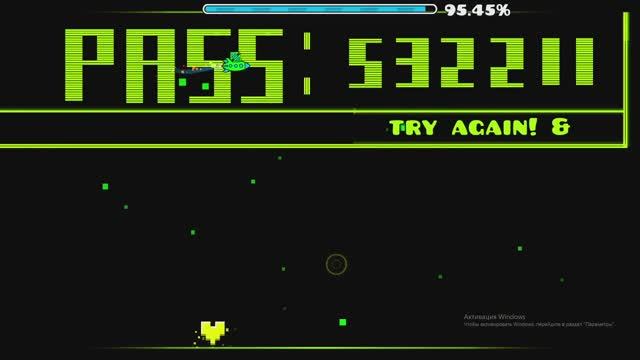 Geometry Dash но одна жизнь на каждую иконку! смотреть онлайн