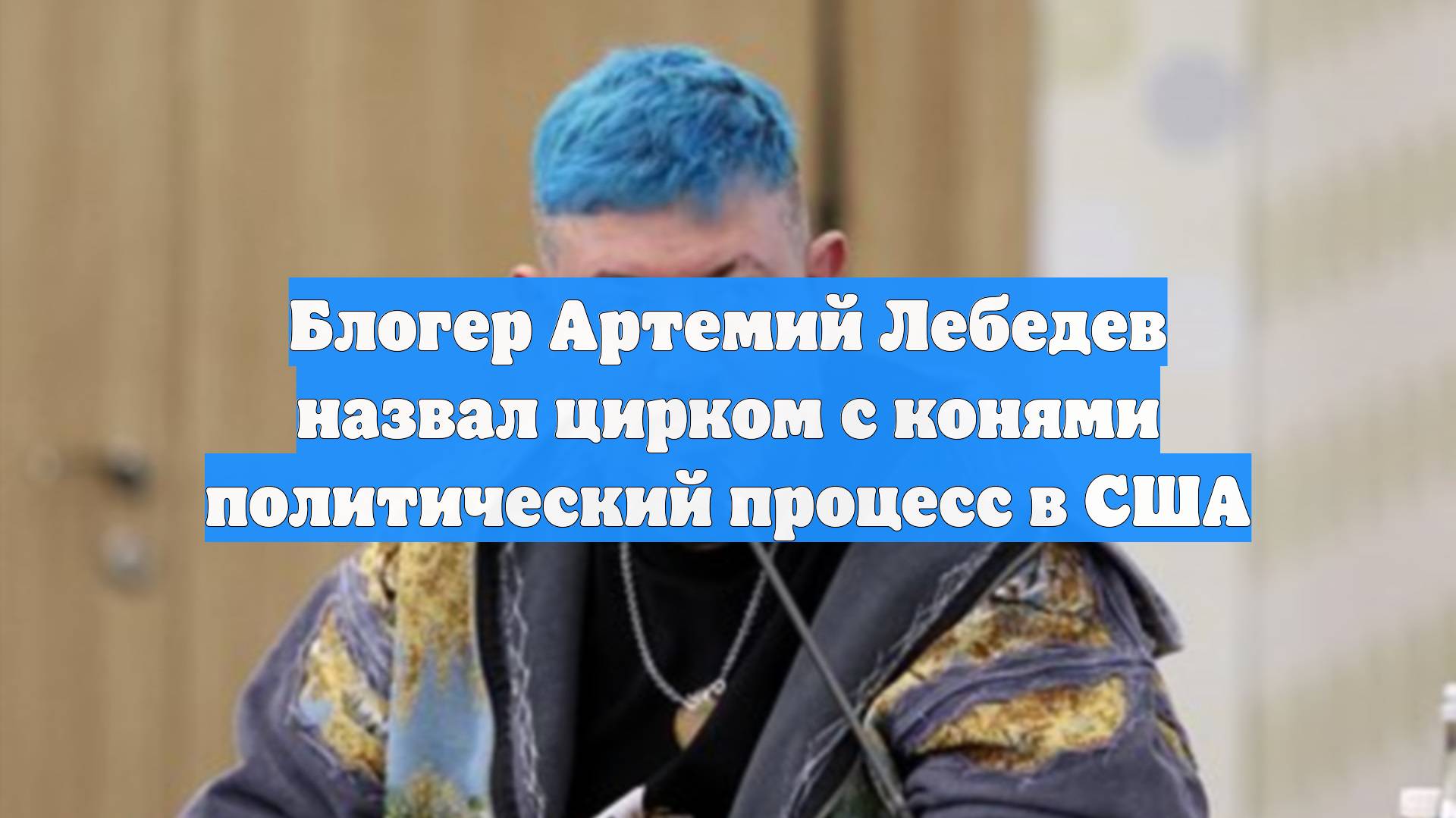 Блогер Артемий Лебедев назвал цирком с конями политический процесс в США