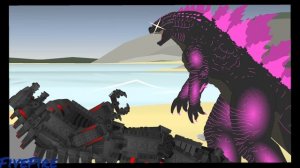 годзилла эволюция vs мехагодзилла 2часть анимация