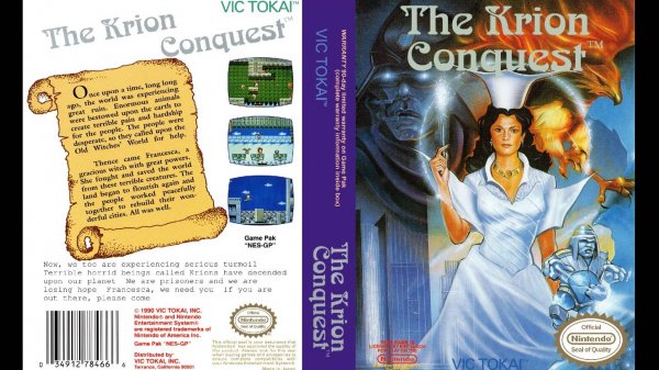 THE KRION CONQUEST. VIC TOKAI. 1990. NES