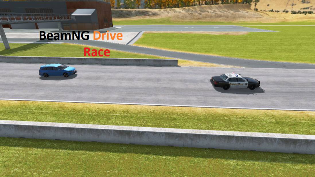BeamNG Drive Race Who Will Win? Police Or SUV?