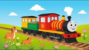 Чух-чух-чух. Весёлая детская песня про поезд | Песенка для малышей и дошкольников