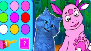 ЛУНТИК ИГРА В РАСКРАСКИ С КОТЕНКОМ АЛЬБО 🐱 ДЕТСКАЯ РАЗВИВАЮЩАЯ ИГРА #37