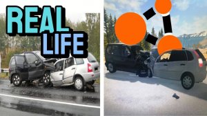 Реконструкция аварии на реальных событиях в BeamNG drive #69