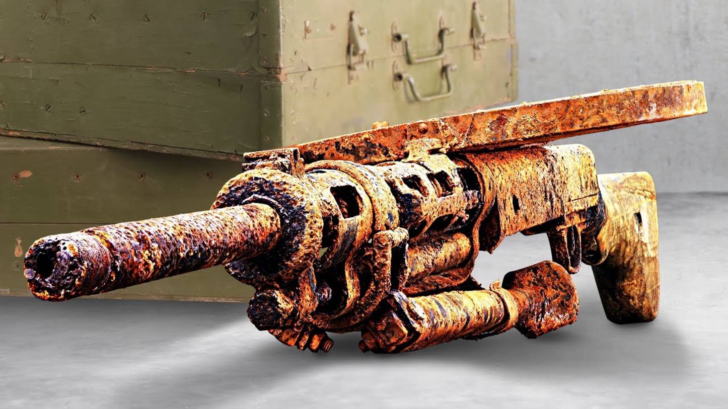 РЖАВЫЙ ПУЛЕМЁТ ВТОРОЙ МИРОВОЙ СТАЛ КАК НОВЫЙ! — РЕСТАВРАЦИЯ DP-27 смотреть онлайн