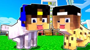 МЫ СТАЛИ ЖИВОТНЫМИ НА 24 ЧАСА в МАЙНКРАФТ ! НУБ И ПРО ВИДЕО ТРОЛЛИНГ MINECRAFT Евгенбро