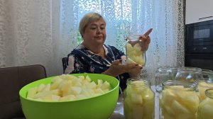 Готовим на зиму дыни в сиропе.
