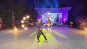 Огненное шоу Арт-группы BANG на фестивале "Пляж 2025"