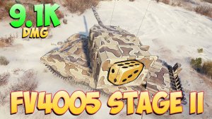 FV4005 • Беспощадный! - 4 Фрагов 9.1K Урона • Мир Танков