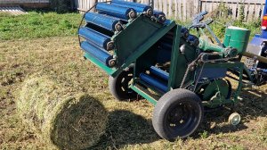 Самодельный рулонный мини прессподборщик что как и из чего сделал. Пресподборщик своими руками