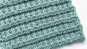 Рельефный универсальный  узор спицами для вязания женских, мужских, и детских изделий