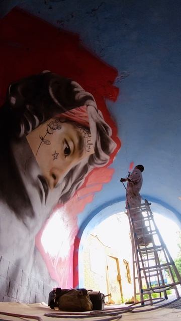 росписи арки на улице Адмирала Фокина во Владивостоке художником Шершон Василием