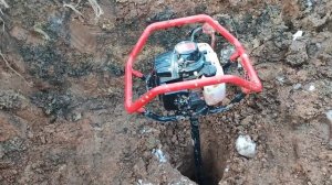 мой неудачный опыт бурения скважины мотобуром.