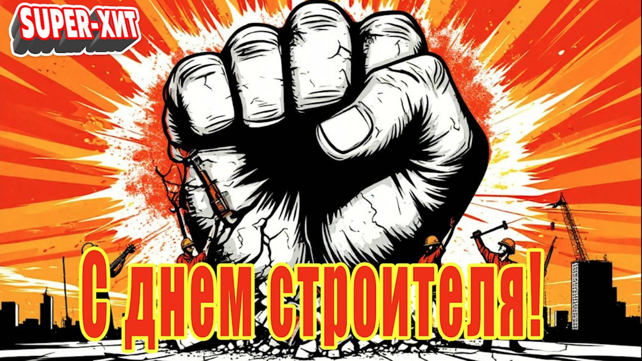 С днем строителя! (песня на заказ - Музыкальный апельсин) смотреть онлайн