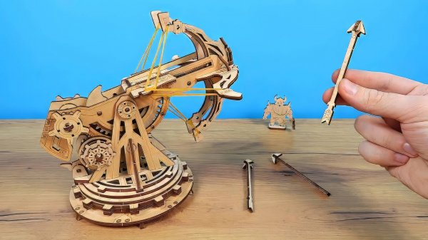 Собрал древнее метательное орудие! Баллиста из конструктора с Алиэкспресс! alex boyko