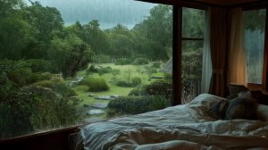 Успокаивающие Звуки Дождя в Саду для Сна и Релакса | Фоновый Дождь