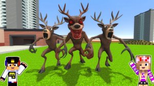 СЛОМАННЫЙ МОД ОЛЕНЬ РОБЛОКС 99 ДНЕЙ ПОЖИРАТЕЛЬ в МАЙНКРАФТ НУБ ПРО ВИДЕО ТРОЛЛИНГ MINECRAFT Евгебро