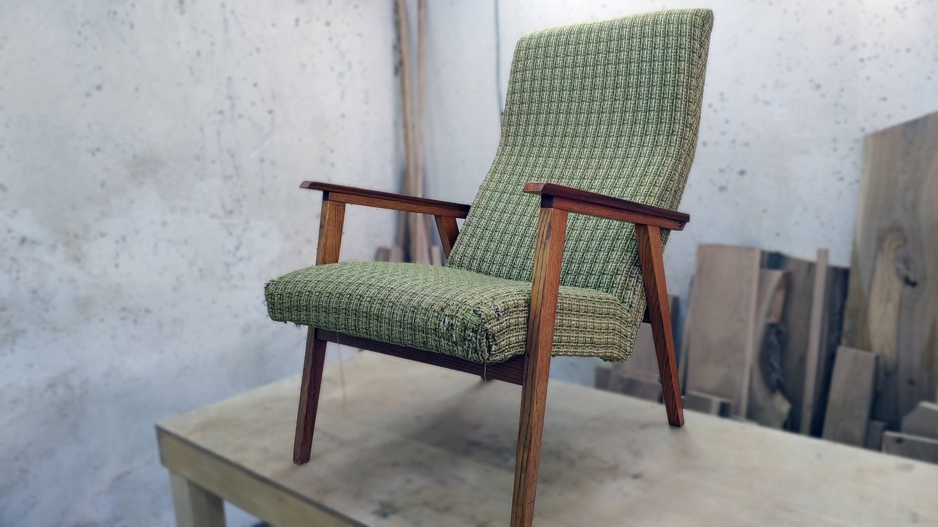 Реставрация старого кресла времен СССР DIY мебель своими руками смотреть онлайн