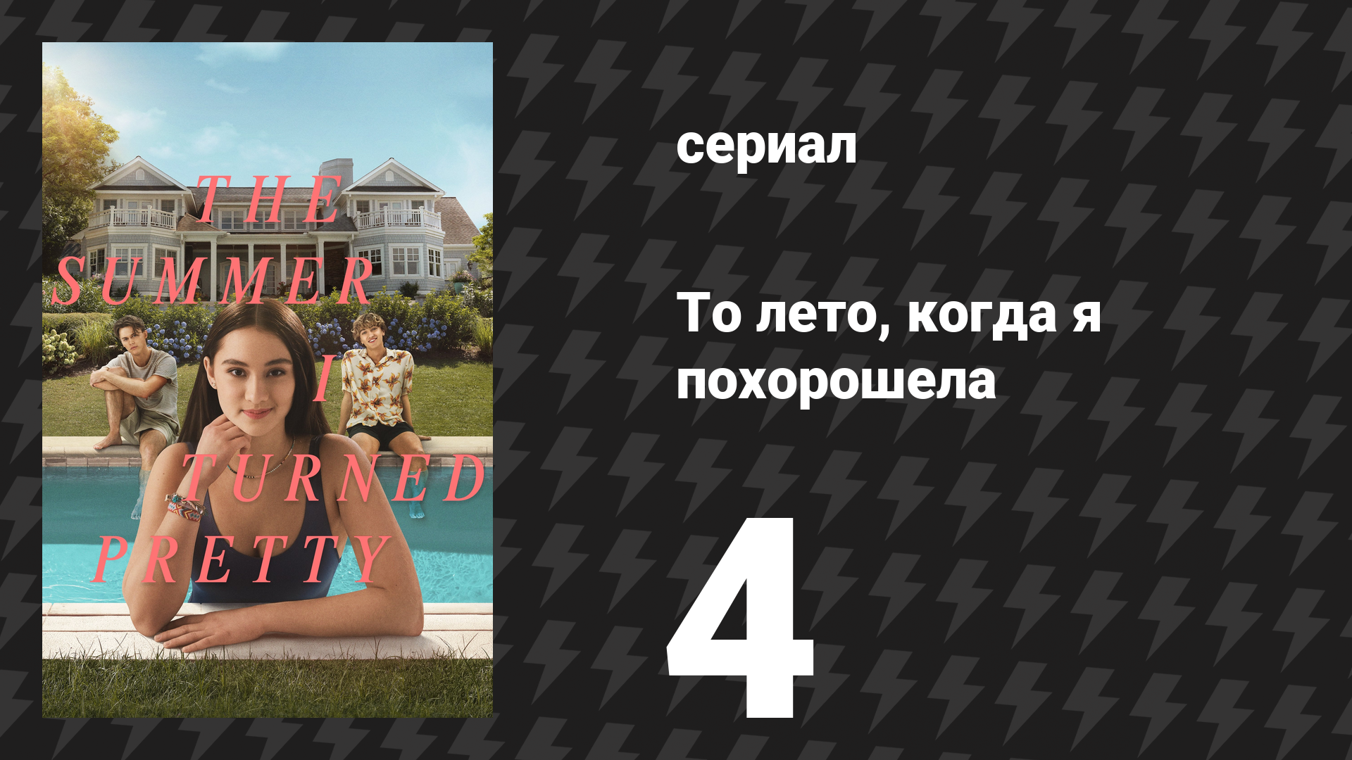 То лето, когда я похорошела 1 сезон 4 серия «Летняя жара» (сериал, 2022) смотреть онлайн