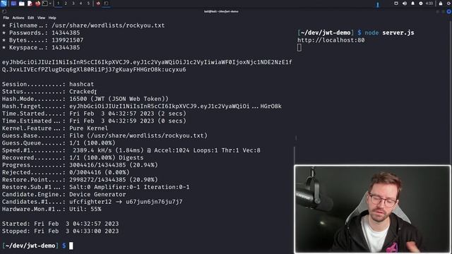 9-JSON Web Tokens -Part 2 Attacking смотреть онлайн