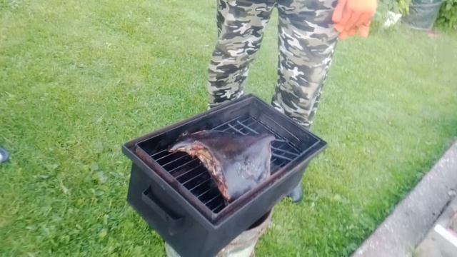 Камбала горячего копчения.