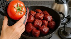 Жаренный салат с говядиной, Невероятно вкусно и просто! Говядина тушеная с овощами