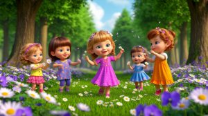 Детский мультик цветы для детей,песенка для малышей,развивающие мультики для детей.