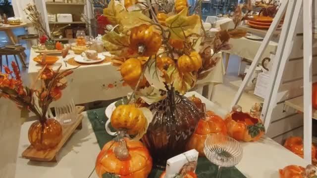 Осеняя сервировка стола. смотреть онлайн