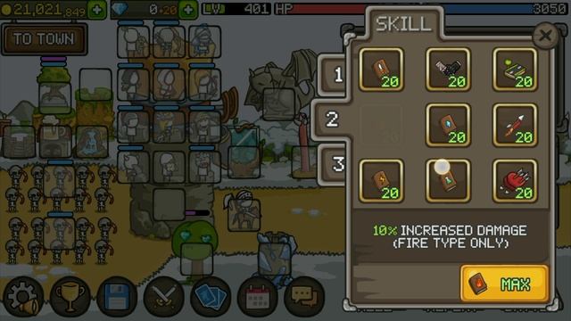 GrowCastle прохождение(9) апнул 401 лвл