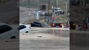 Дагестан накрыл мощный ливень