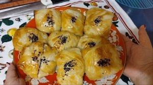 Самса из теста "Фило"-хрустящая, сочная и безумно вкусная.