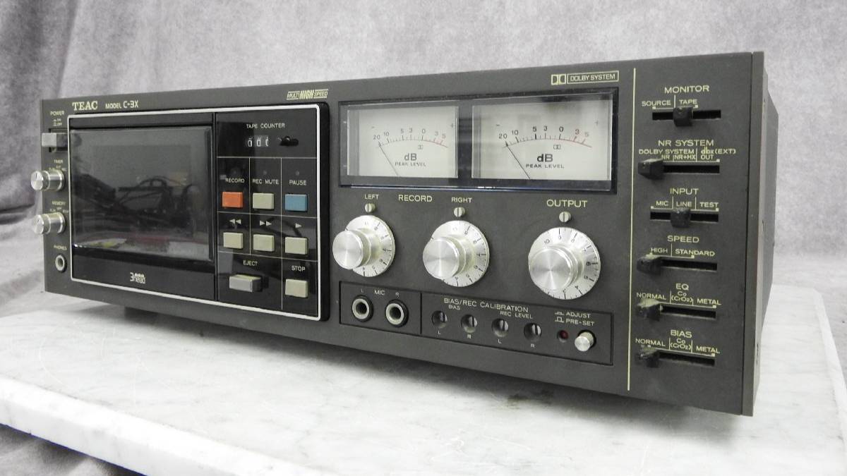 TEAC C-3X Тест работы после обслуживания и настройки