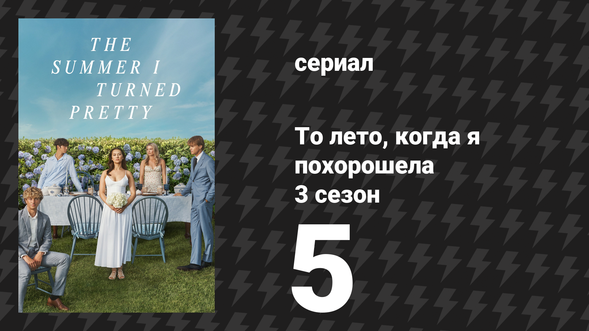 То лето, когда я похорошела 3 сезон 5 серия «Последний танец» (сериал, 2025) смотреть онлайн