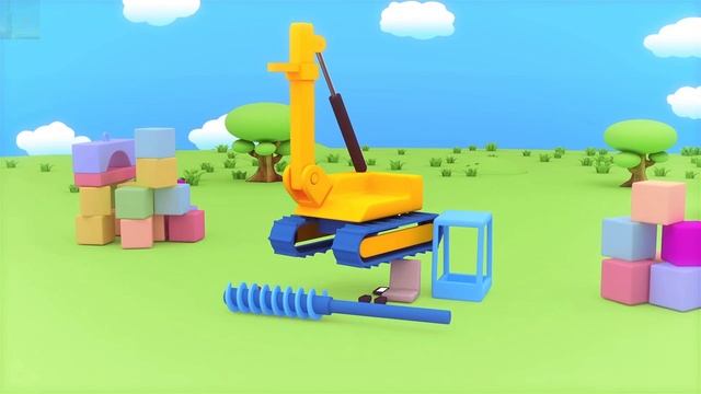 Мультик📺 Весёлый конструктор - "Буровая машина".