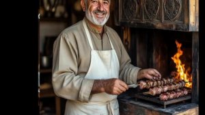 Баку. Старый двор на Завокзальной. Автор Эдуард Мхитарян