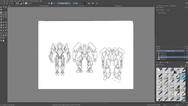 Krita Refining And Mixing Our Thumbnail