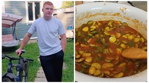 "Жизнь на пенсии".. Сделала второй раз огуречный салат. / Приезжал наш 💪 чемпион!!