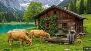 🚶 SmartTV 4К ➤ 🌺 Сельская жизнь Швейцарии - расслабляющая прогулка по красивым деревням в Альпах!