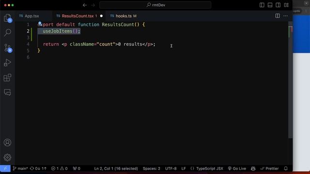 142. Results count (derived state, custom hook) смотреть онлайн