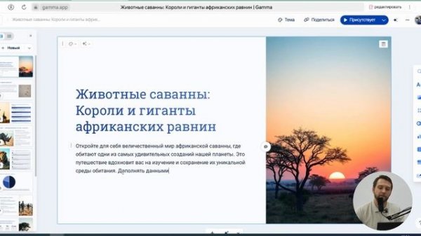 Презентации Gamma app