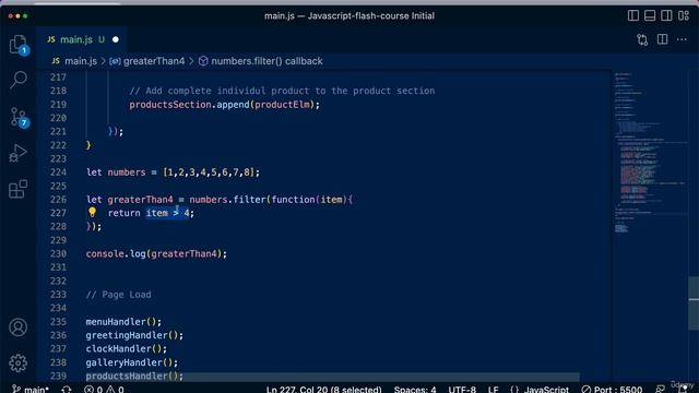 5. The Array Filter Method смотреть онлайн
