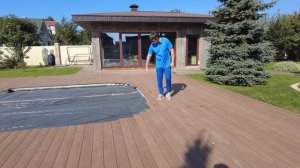 Обустрой свой бассейн террасной доской из ДПК #дпк #бассейн #терраснаядоска #монтаж #дизайн #терраса