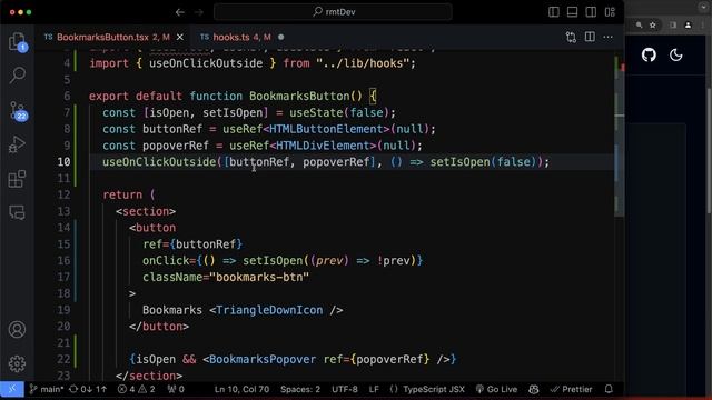 178. Part 3 Close popover - useOnClickOutside (custom hook) смотреть онлайн
