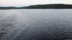 Круиз на теплоходе Лебединое озеро. Отплытие с острова Валаам. Ладожское озеро.